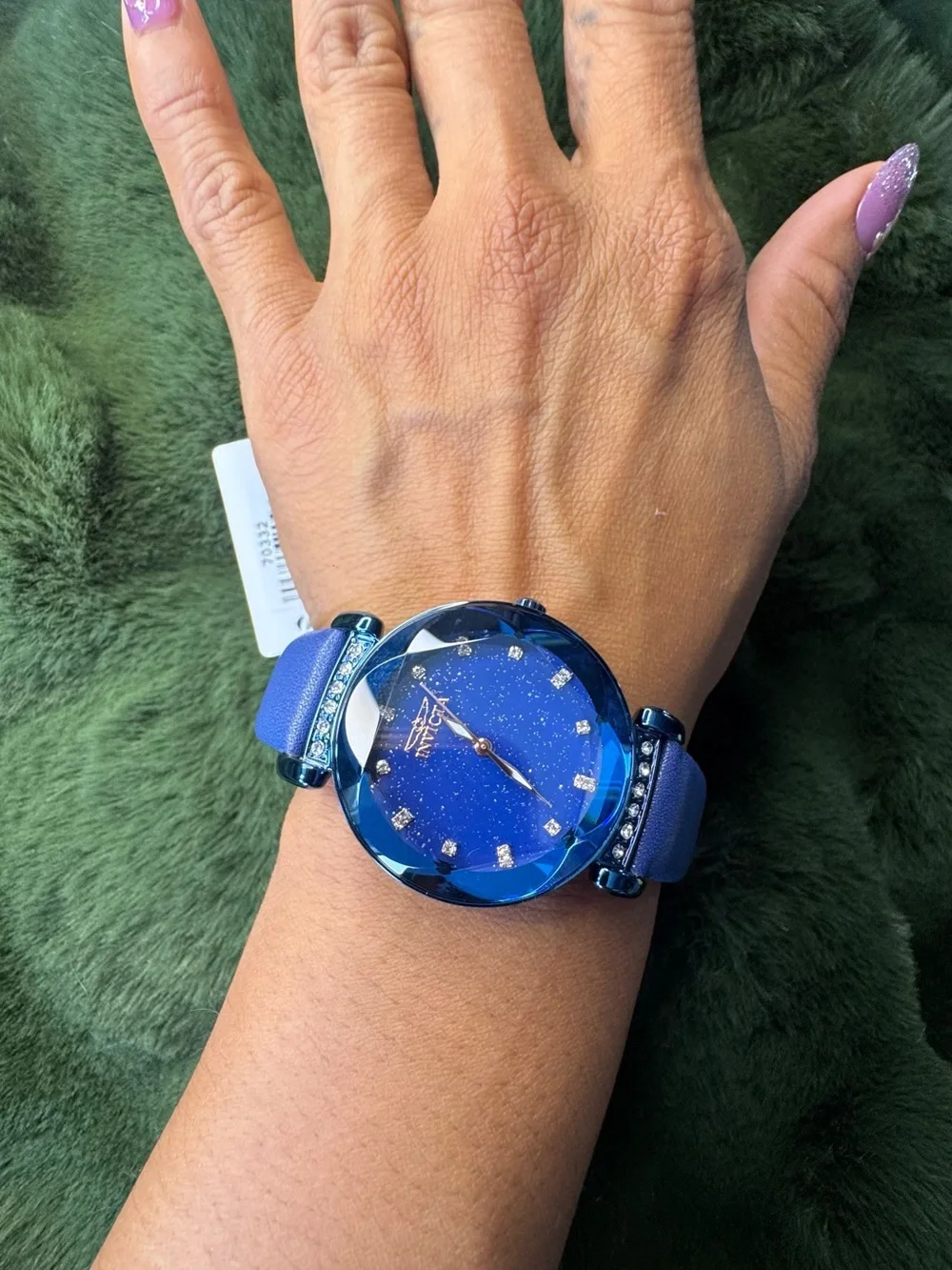 Invicta Blue and Gold Women's Crystal Accent Watch